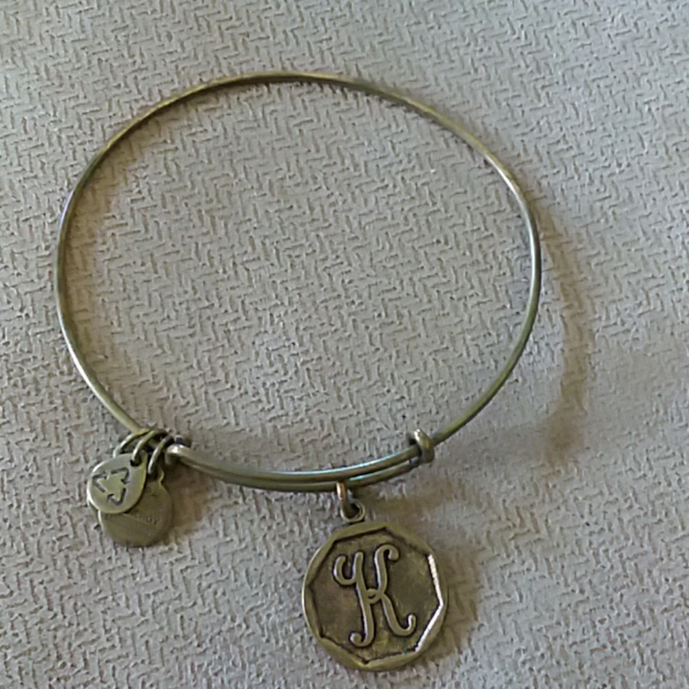 Alex and Ani initial bracelet k
